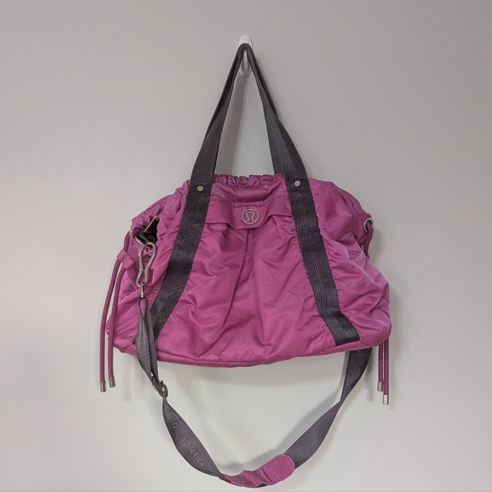 lululemon athletica Pink and Gray Women's Bag